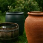 Idées de pots et cuves adaptés pour récupérer l’eau de pluie dans votre jardin