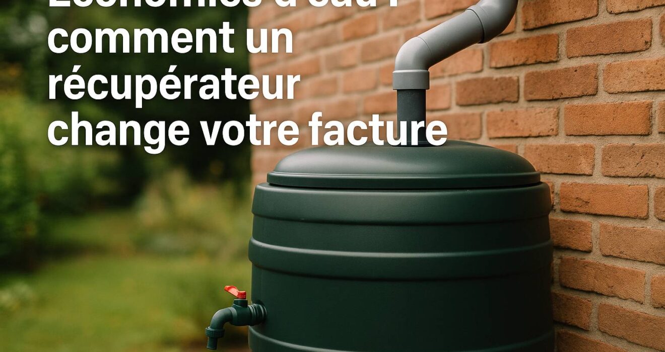 Économies d’eau : comment un récupérateur change votre facture