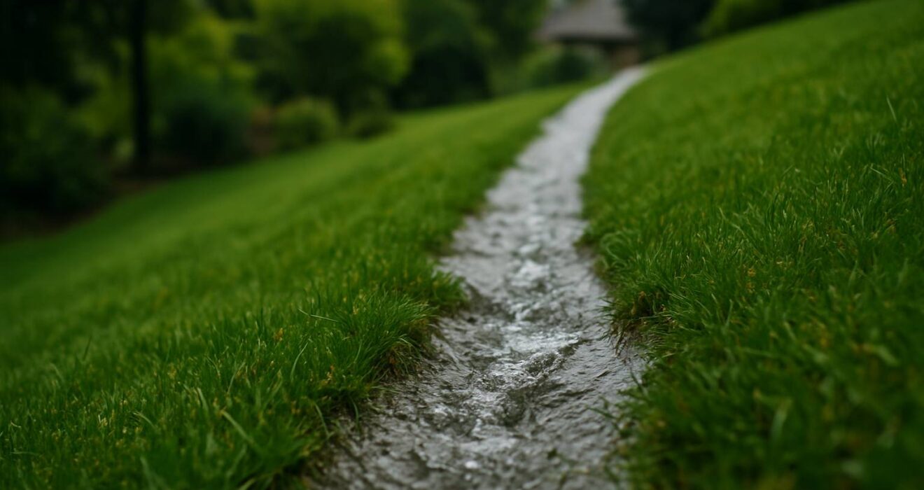 Utiliser la pente naturelle de votre terrain pour un écoulement optimal de l’eau de pluie